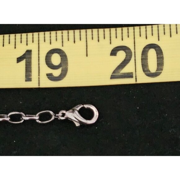 Black Crystal Cross Pendant Necklace, Clear Pave Rhinestones, Gothic Style - Picture 7 of 7